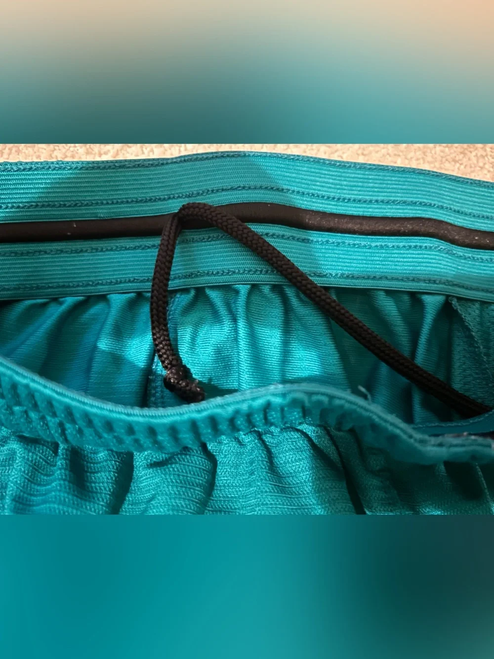 Nike Teal and Black Men’s Athletic Shorts